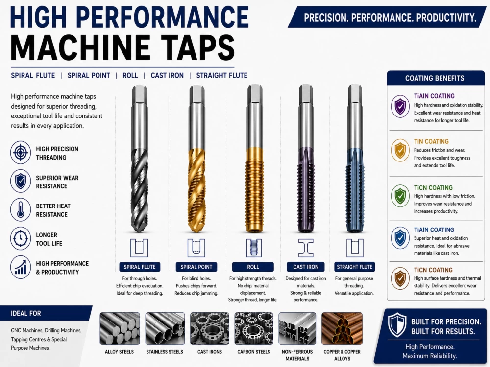 HIGH PERFORMANCE MACHINE TAPS
