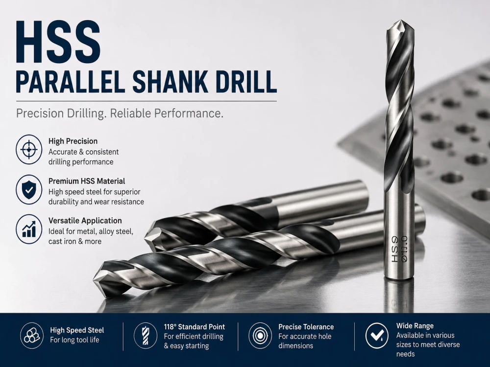 HSS PARALLEL SHANK DRILLS
